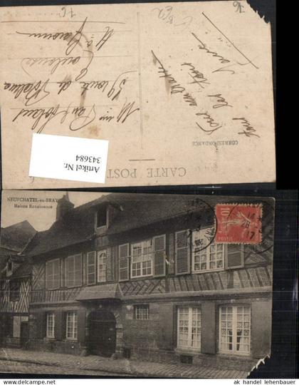 343684,Haute-Normandie Seine-Maritime Neufchatel-en-Bray Maison Renaissance Haus