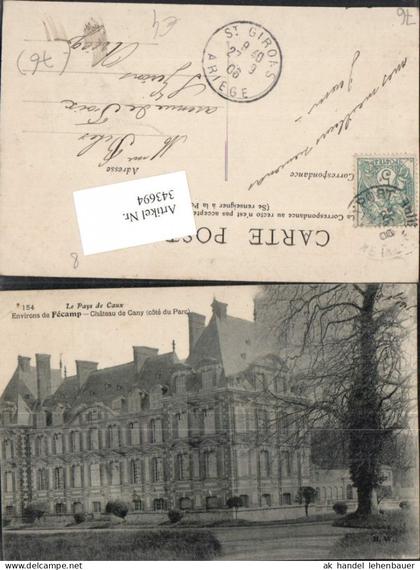 343694,Haute-Normandie Seine-Maritime Fecamp Chateau de Cany Schloss