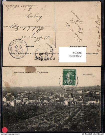 349038,Centre Indre-et-Loire Saint-Paterne Vue Generale Totale