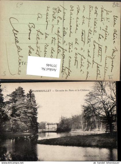 357646,Ile-de-France Yvelines Rambouillet Un coin du Parc et le Chateau Schloss