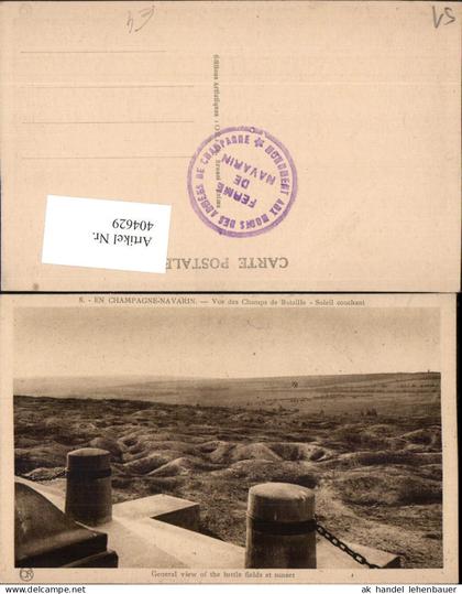 404629,Champagne-Ardenne Marne En Champagne-Navarin Vue des Champs de Bataille