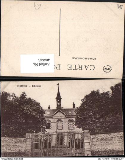 404643,Champagne-Ardenne Marne Fismes L'Hopital Krankenhaus