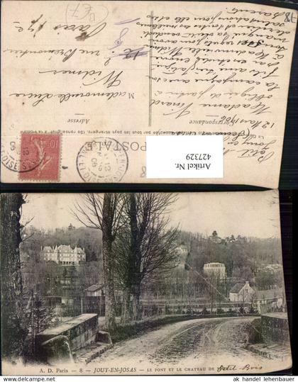 427329,Ile-de-France Yvelines Jouy-en-Josas Pont et le Chateau de Jouy