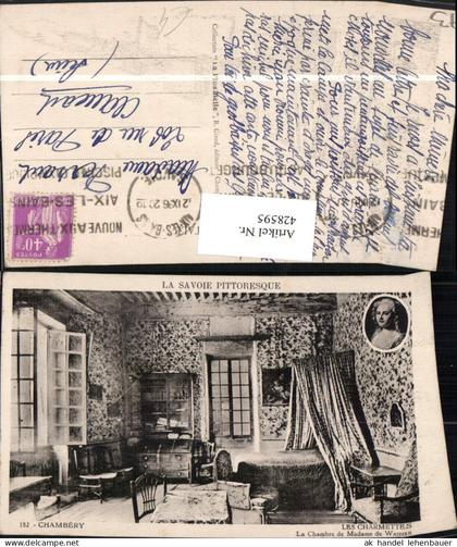 428595,Rhone-Alpes Savoie Chambery Les Charmettes Chambre de Madame de Warens