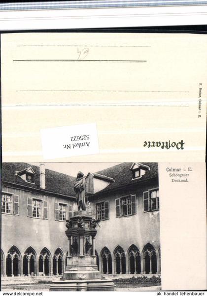 525622,Elsass Haut Rhin Colmar im Elsass Schöngauer Denkmal