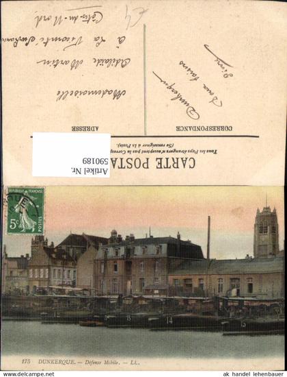 590189,Dunkerque Defense Mobile Hafen Schiffe France