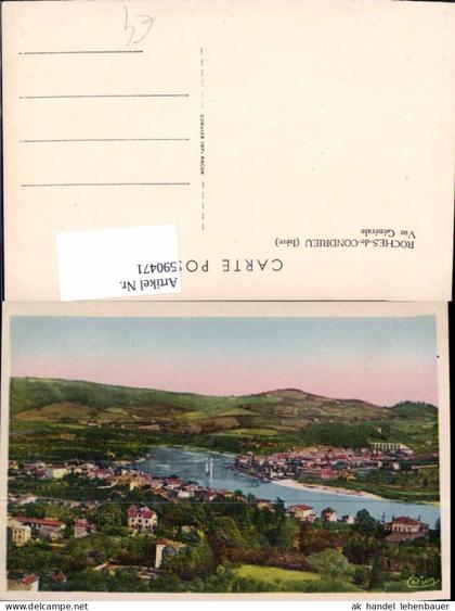 590471,Roches-de-Condrieu Isere Vue Generale France