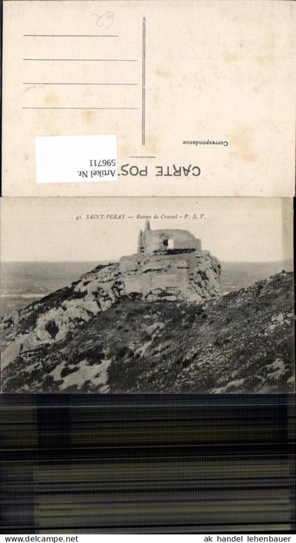 596711,Saint-Peray Ruines de Crussol Ruine France