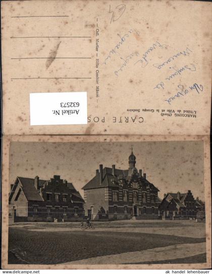 632573,Marcoing Nord L Hotel de Ville et le Groupe Scolaire France