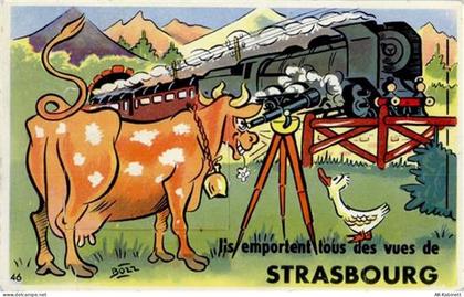 67000 Strasbourg - Strasbourg (Elsass) Leporello, Eisenbahn I-II (Stauch... - 55096024