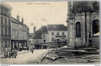 70500 Jussey 1907 - Kirche Geschäft Place de la Republique - 51422722
