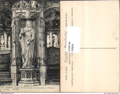 705870 France Bourg Eglise de Brou Figure du Mausolee de Philibert-le-Beau Kirche Detail