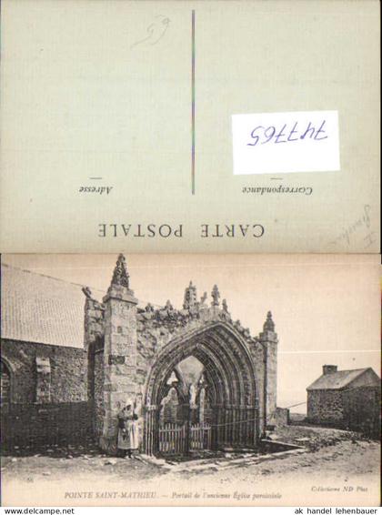 747765 Pointe-Saint-Mathieu Portail de l ancienne Eglise paroissiale France