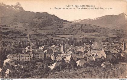 A824 France Barcelonnette General View vintage postcard