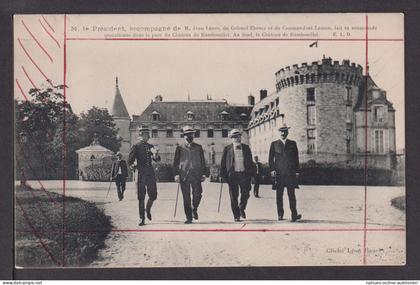 Ansichtskarte Rambouillet Frankreich Spaziergang des Präsidenten in Begleitung