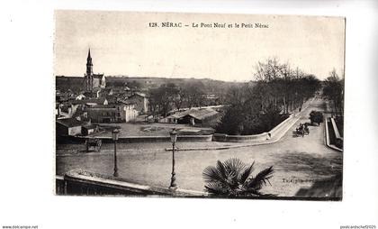 BF16239 nerac le pont neuf et le petit nerac  france front/back image