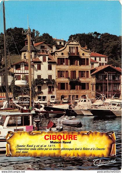 BG5561 ciboure maison ravel ship bateaux   france