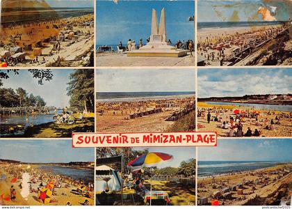 BR1227 Mimizan Plage de gauche a droire    france