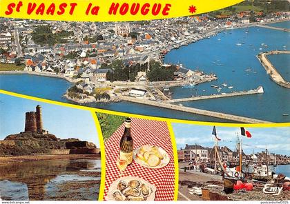 BR54317 Saint Vaast la Hougue vue generale aereinne france
