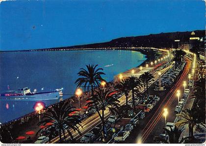 BT9082 Nice la promenade des anglais la nuit      France