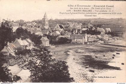 C169 France Emerald Coast Saint Suliac General view   vintage postcard