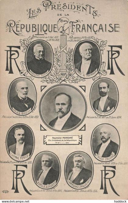 PARIS - LES PRESIDENTS DE LA REPUBLIQUE FRANCAISE