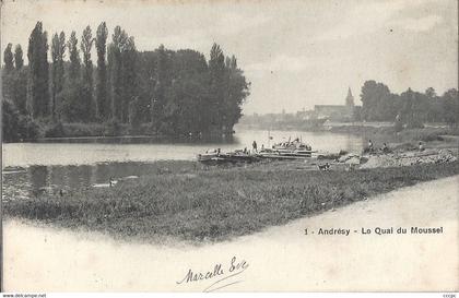 CPA Andrésy Le Quai du Moussel