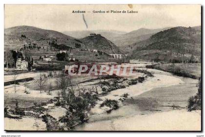 Anduze CPA Gardon et plaine de Labau