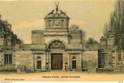 28 - Anet - Château d'Anet - entrée principale - Colorisée - CPA - Voir Scans Recto-Verso