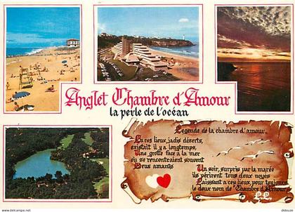 Carte Postale - 64 - Anglet - Multivues - Scènes de Plage - CPM - Voir Scans Recto-Verso - Poscard - Carta Postal -  Pos