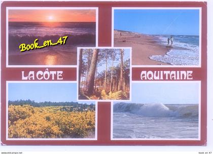 {101577} La Côte Aquitaine, multivues; divers aspects, océan