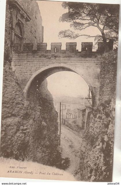 Gard - ARAMON - Pont du Château