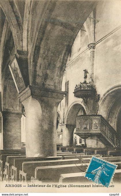 CPA Arbois Interieur de l'Eglise (Monument Historique)