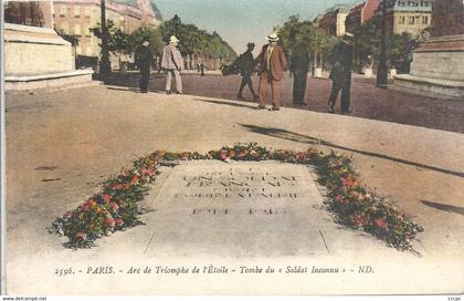 CPA Paris 17 Arc de Triomphe de l'Etoile Tombe du Soldat Inconnu