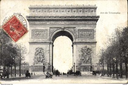 CPA Paris Arc de Triomphe