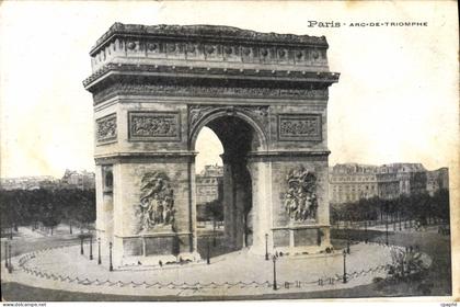 CPA Paris Arc de Triomphe