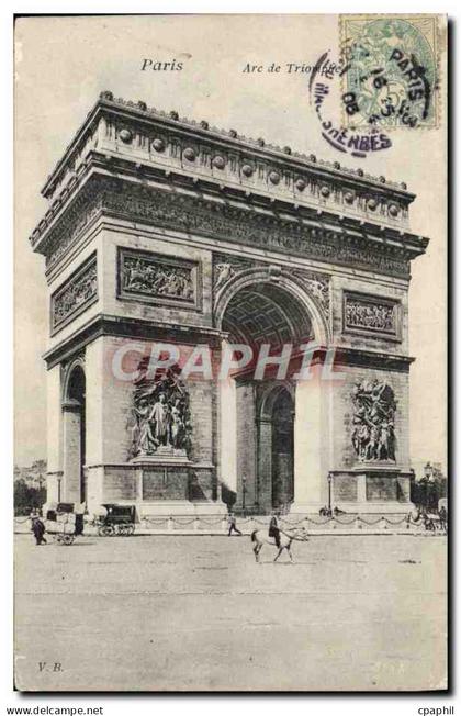 CPA Paris Arc De Triomphe
