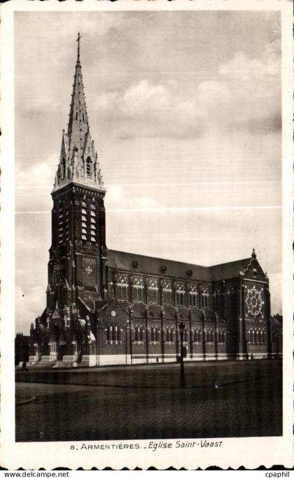 CPA Armentieres Eglise Saint Vaast