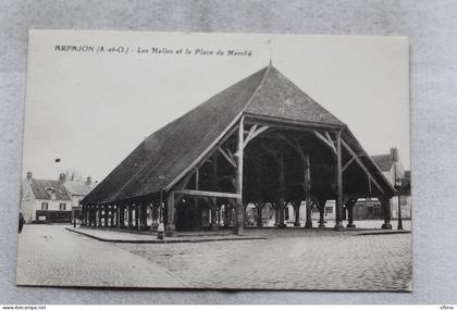 Arpajon, les halles et la place du marché, Essonne 91