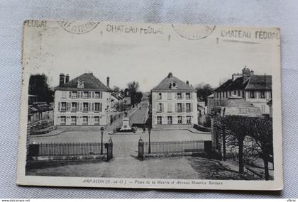 Arpajon, place de la mairie et avenue Maurice Berteau, Essonne 91
