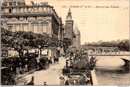 (21/01/26) 75-CPA PARIS - 1-4ème ARRONDISSEMENT - MARCHE AUX FLEURS