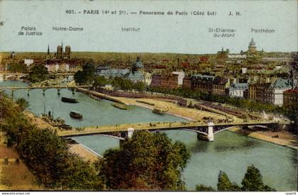 Paris CPA Panorama de Paris (cote Est)