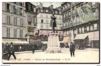 Paris CPA Statue de Beaumarchais