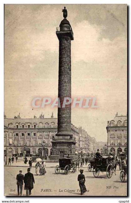 CPA Paris Colonne Vendome