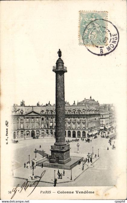 CPA Paris Colonne Vendome