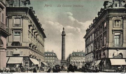 CPA Paris La colonne Vendome
