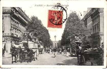 Paris 2 - Boulevard des Italiens CPA