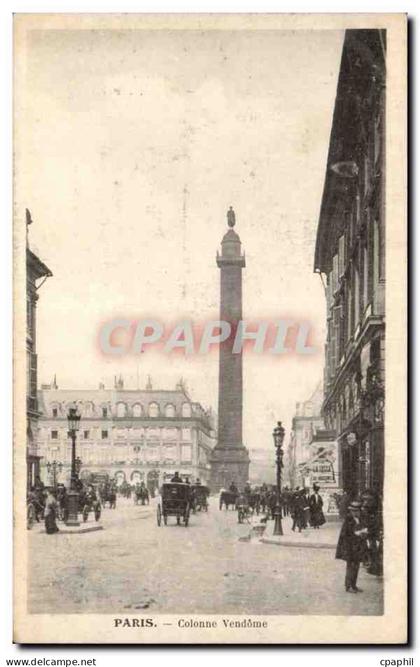 Paris CPA Colonne Vendome