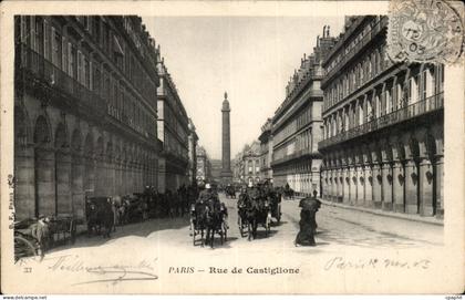 Paris CPA Rue de CAstiglione