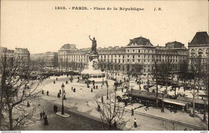 Paris CPA Place de la Republique